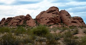 A beautiful view from inside Papago Park.