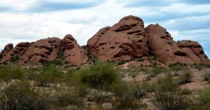 A beautiful view from inside Papago Park.
