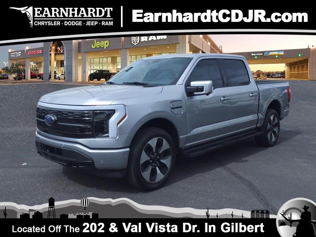 Used 2023 Ford F-150 Lightning Platinum with VIN 1FT6W1EV8PWG14479 for sale in Gilbert, AZ