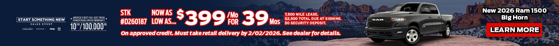 Start Something New Sales Event