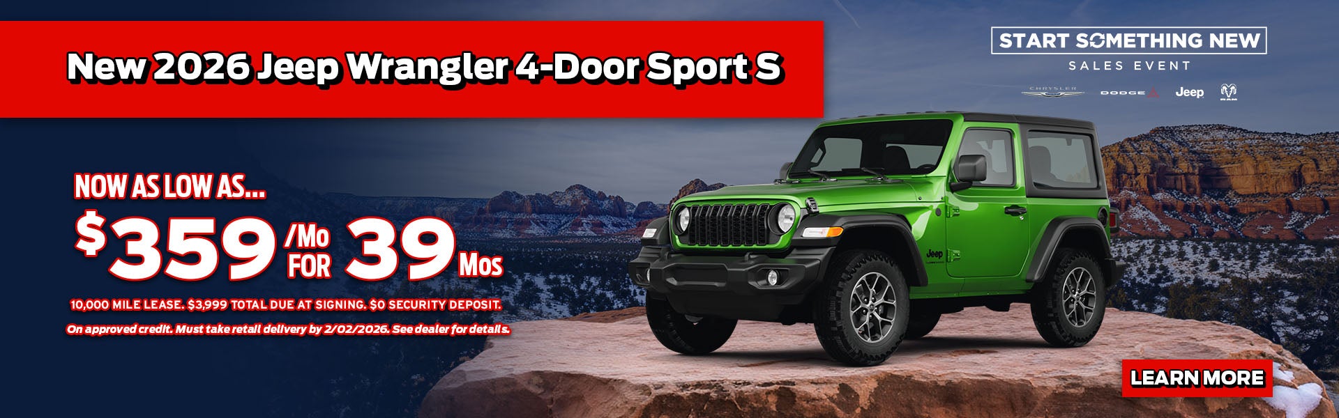 Start Something New Sales Event